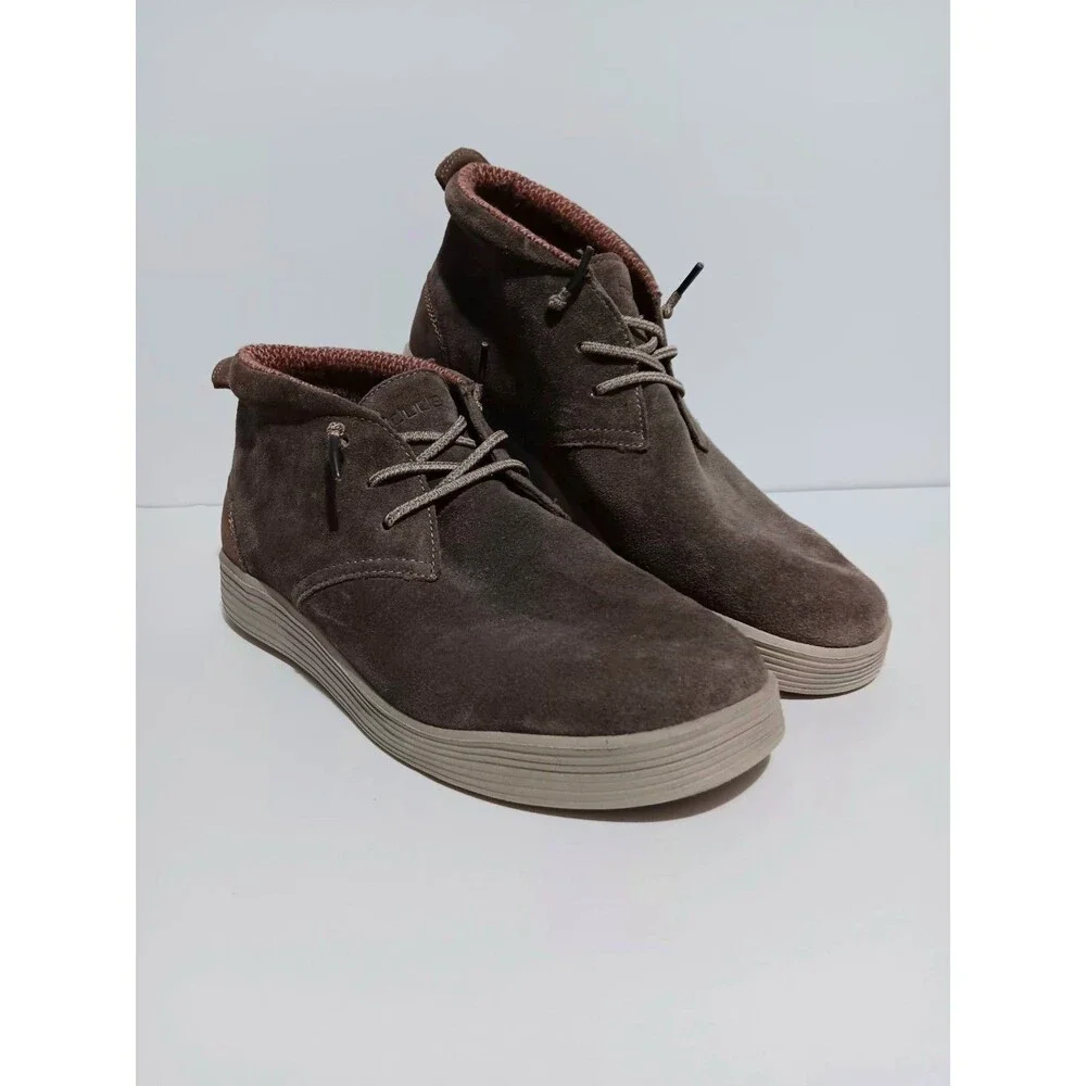 Hey Dude Jo Casual Shoes Suede Brown Men's Sz 10 ( Read...